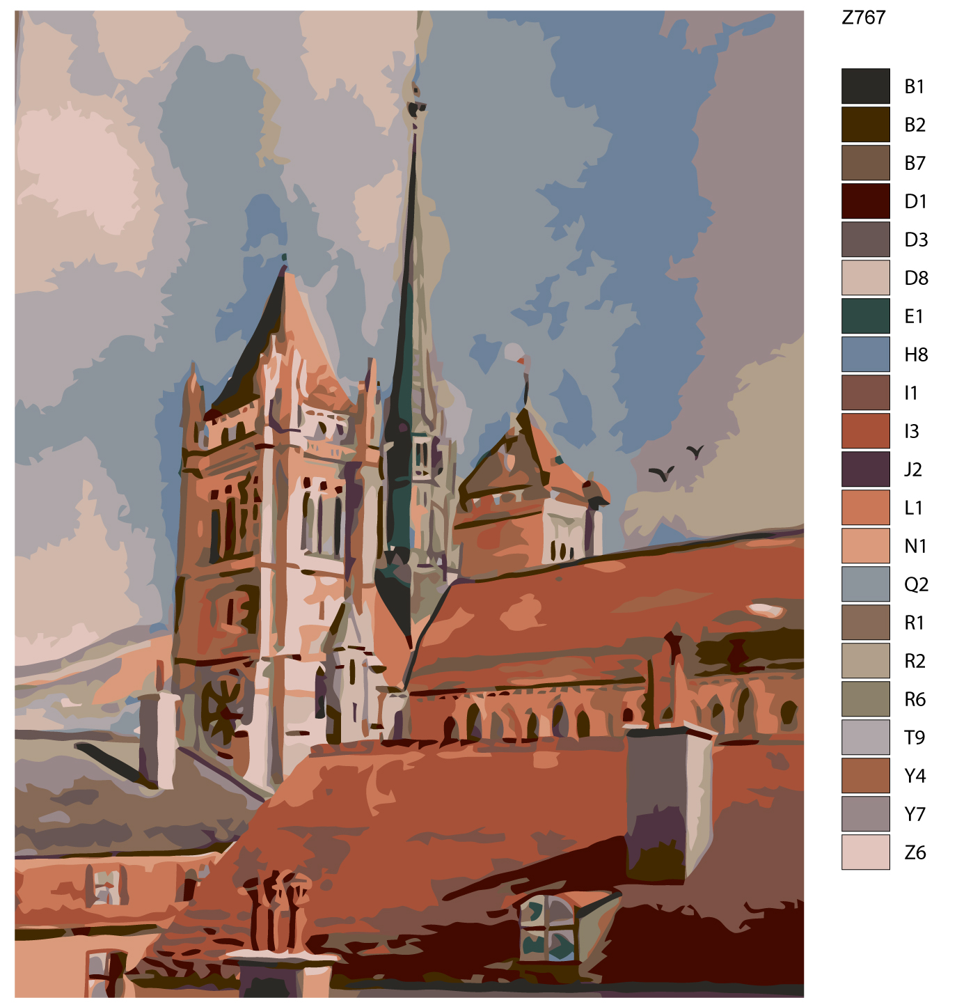 

Картина по номерам, 40 x 50, Z-Z767, Z-Z767