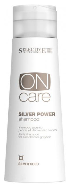 фото Шампунь selective professional on care tech silver power shampoo