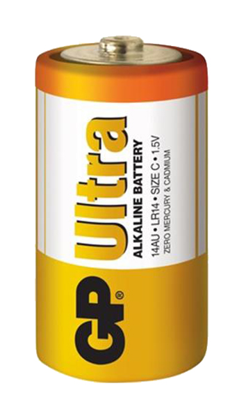 Батарейка Gp Ultra Alkaline 14AU-BU2 LR14 2 шт