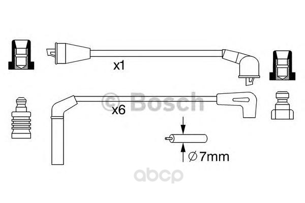 

Комплект высоковольтных проводов BOSCH 0986357248