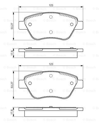 

Тормозные колодки Bosch дисковые 986495102