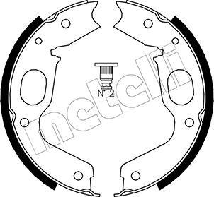 

Тормозные колодки METELLI стояночного тормоза 530264