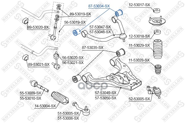фото Сайлентблок stellox 8753034sx