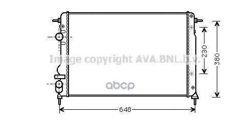 фото Радиатор системы охлаждения ava quality cooling rta2312