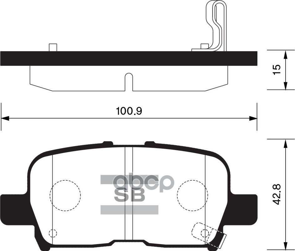 фото Комплект тормозных колодок sangsin brake sp1371