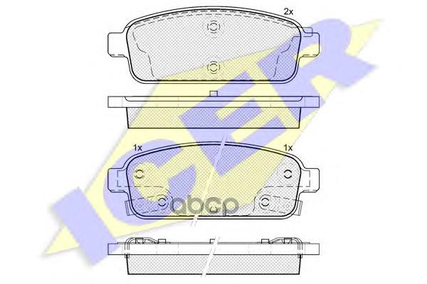 

Комплект тормозных колодок ICER 181943