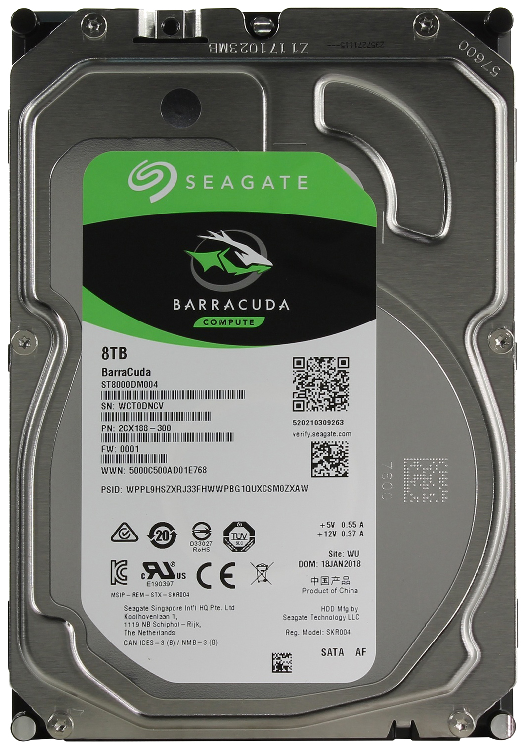фото Внутренний жесткий диск seagate barracuda 8tb (st8000dm004)