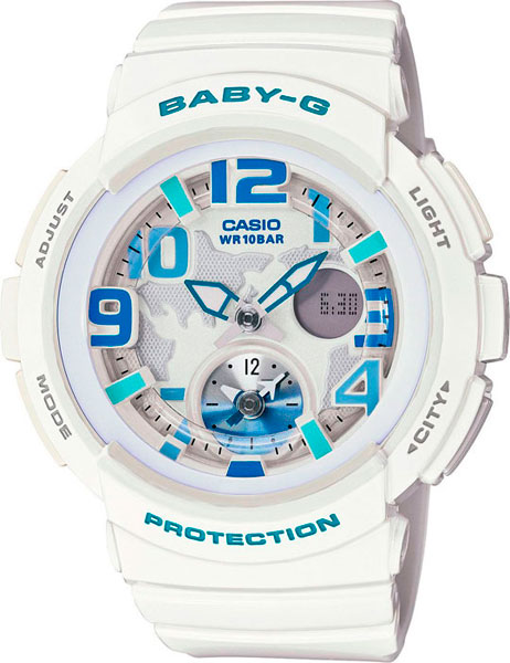 фото Наручные часы кварцевые женские casio baby-g bga-190-7b