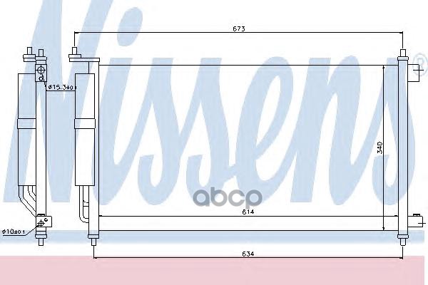 фото Радиатор кондиционера nissens 94621