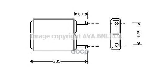 

Радиатор печки AVA QUALITY COOLING MZ6123