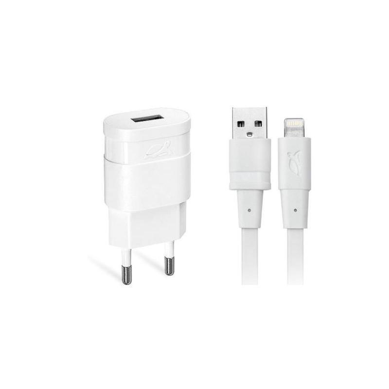 Сетевое зарядное устройство RIVACASE Rivapower VA4115 WD2, 1 USB, 1 A, white