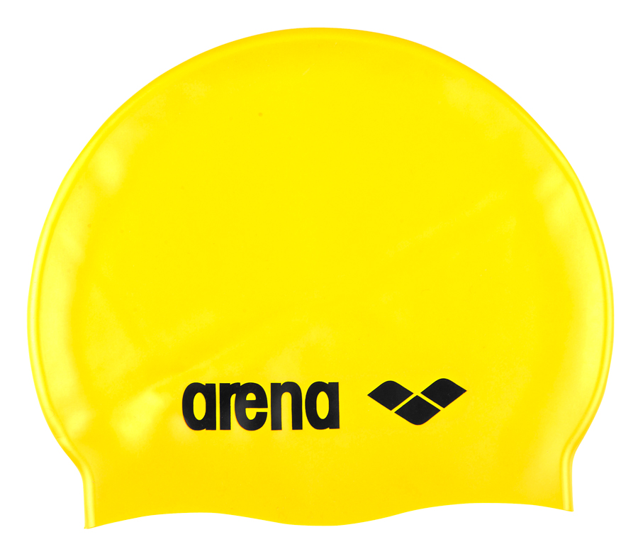 фото Шапочка для плавания arena classic silicone cap 35 yellow/black