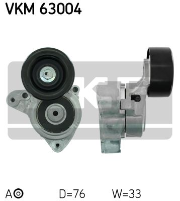 

Натяжной ролик SKF VKM 63004