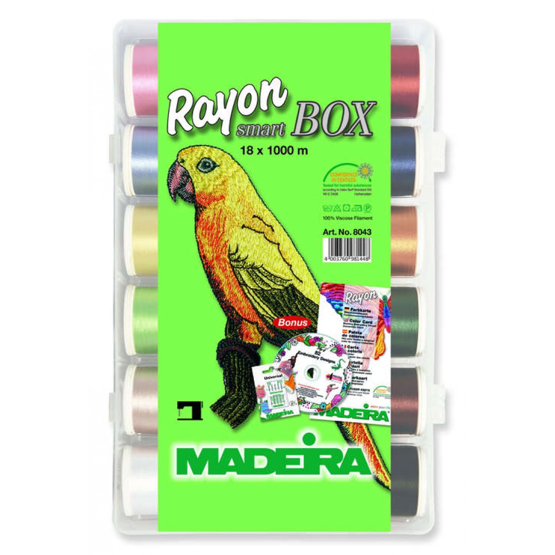 фото Набор ниток madeira rayon 40 18 шт 8043