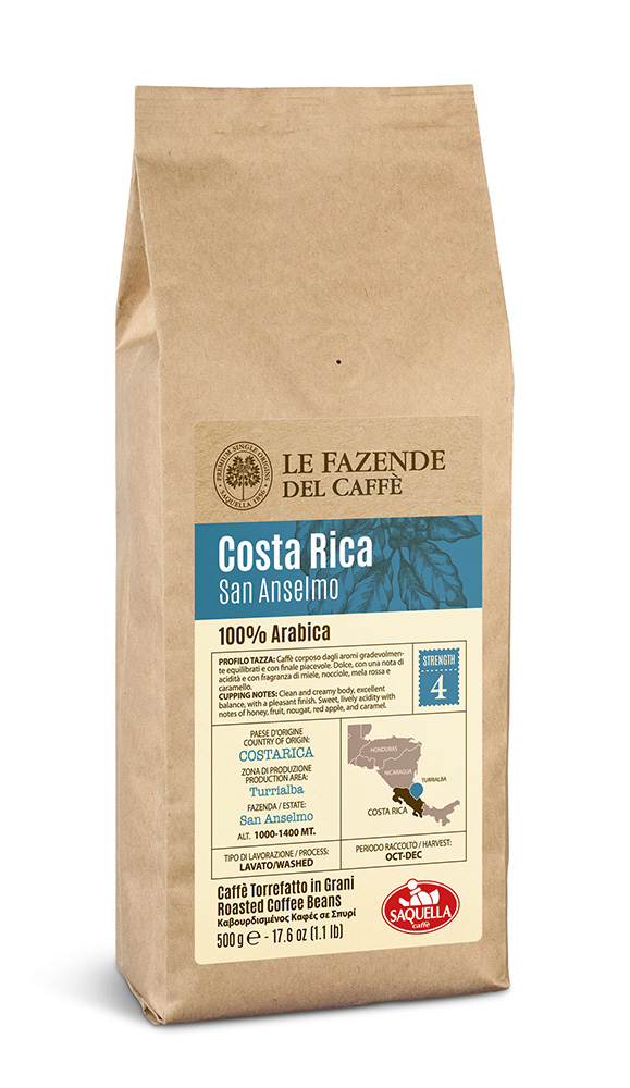 

Кофе зерновой Saquella single origin Costa-Rica 500 г