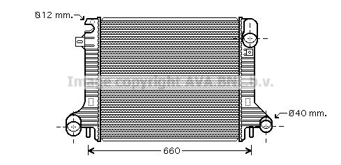 

Радиатор охлаждения двигателя AVA QUALITY COOLING ME2206
