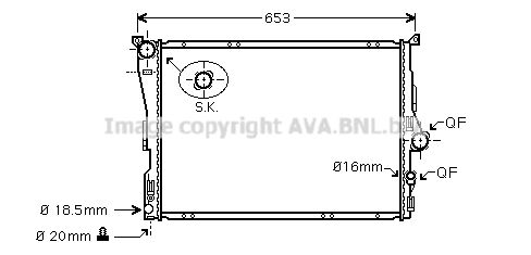 фото Радиатор охлаждения двигателя ava quality cooling bw2343