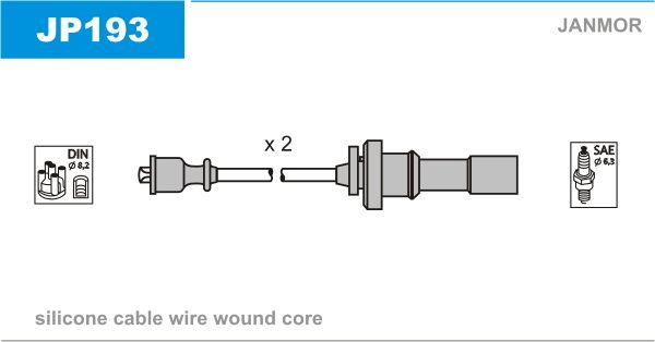 Комплект проводов зажигания JANMOR JP193
