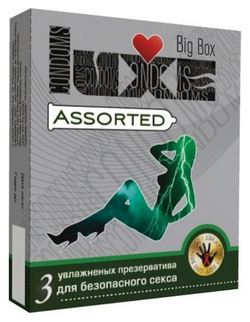 Купить Презервативы Luxe Assorted с различным рельефом 3 шт.