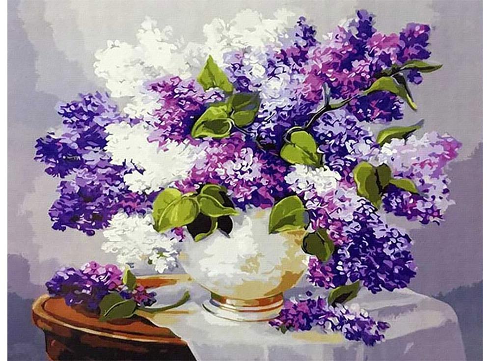 

Картина по номерам Paintboy Сирень, 40x50 см, Сирень