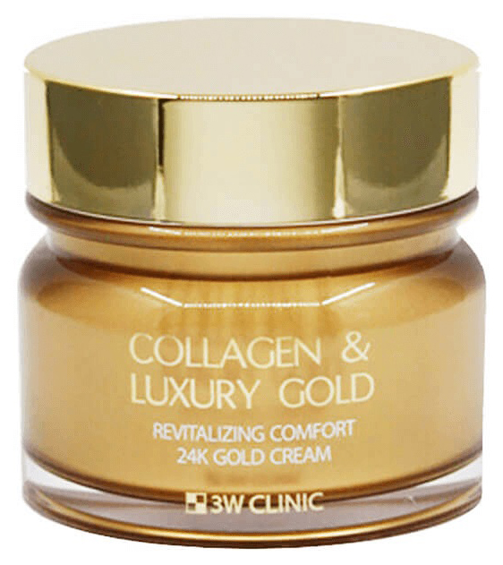 Крем для лица 3W Clinic Collagen & Luxury Gold Cream 100 мл bb средство 3w clinic silky pore control snail bb cream