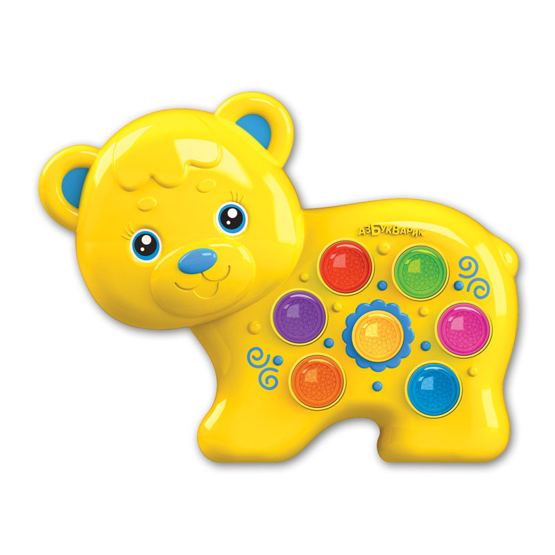 

Интерактивная игрушка Азбукварик Мишка, Желтый