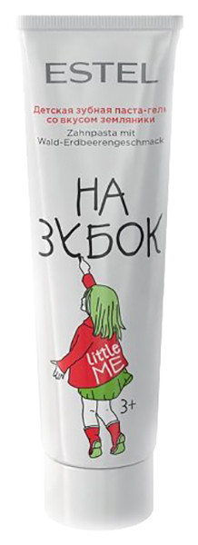 Детская зубная паста-гель Estel Little Me Toothpaste Strawberry 3+, 50 мл