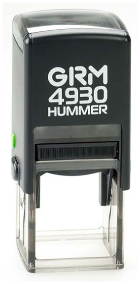 

Оснастка для печати GRM 4930 Hummer. Поле: 30х30 мм. Цвет корпуса: черный., 4930