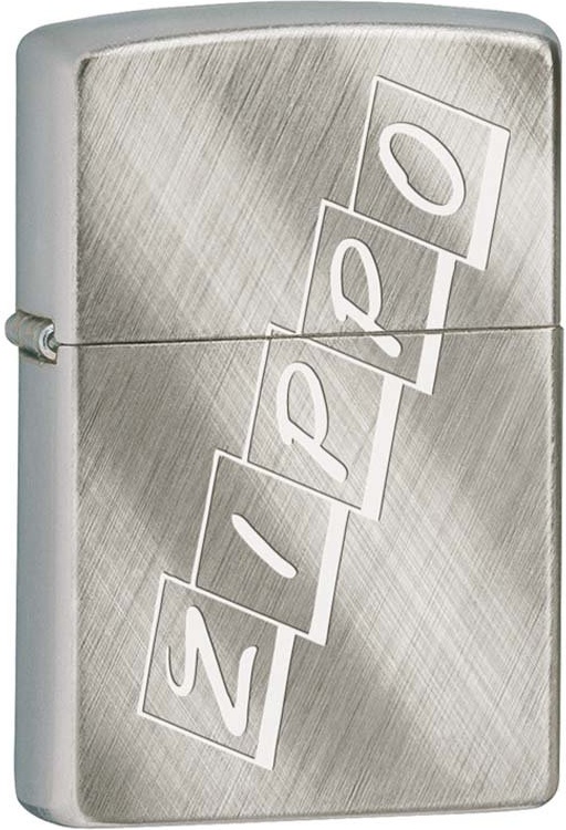 

Бензиновая зажигалка Zippo №28182 Brushed Chrome, Серебристый, №28182