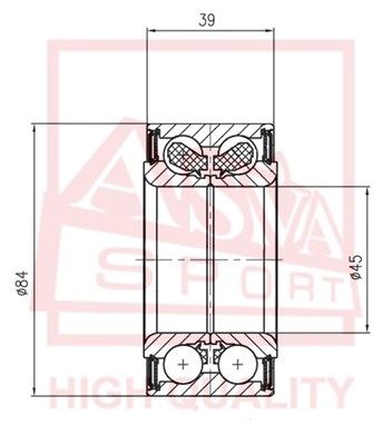 фото Подшипник asva dac45840041-39