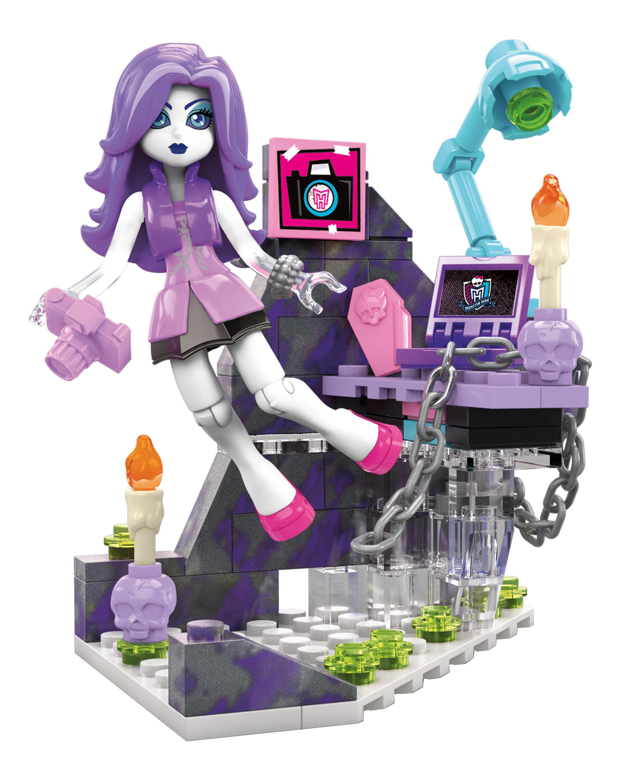 фото Конструктор monster high редакция призрачной газеты mega bloks