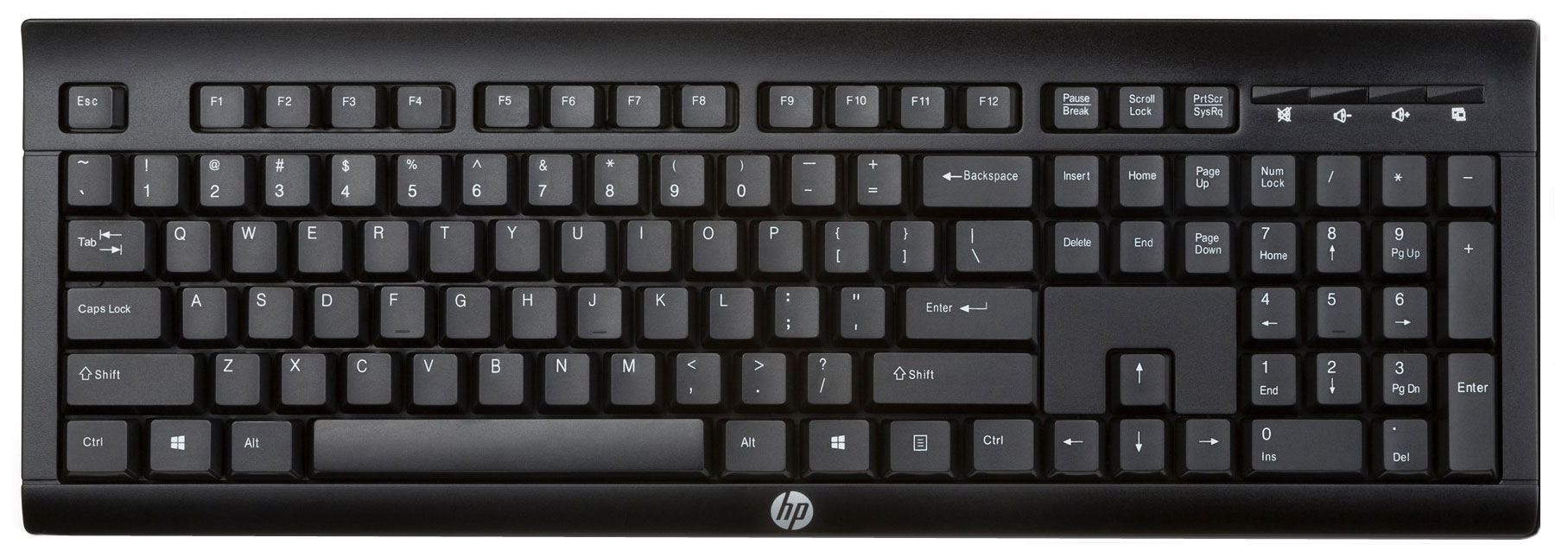 

Беспроводная клавиатура HP K2500 Black (E5E78AA), K2500