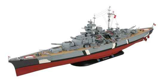 

Корабль (1939г.,германия) battleship bismarck, 1:350