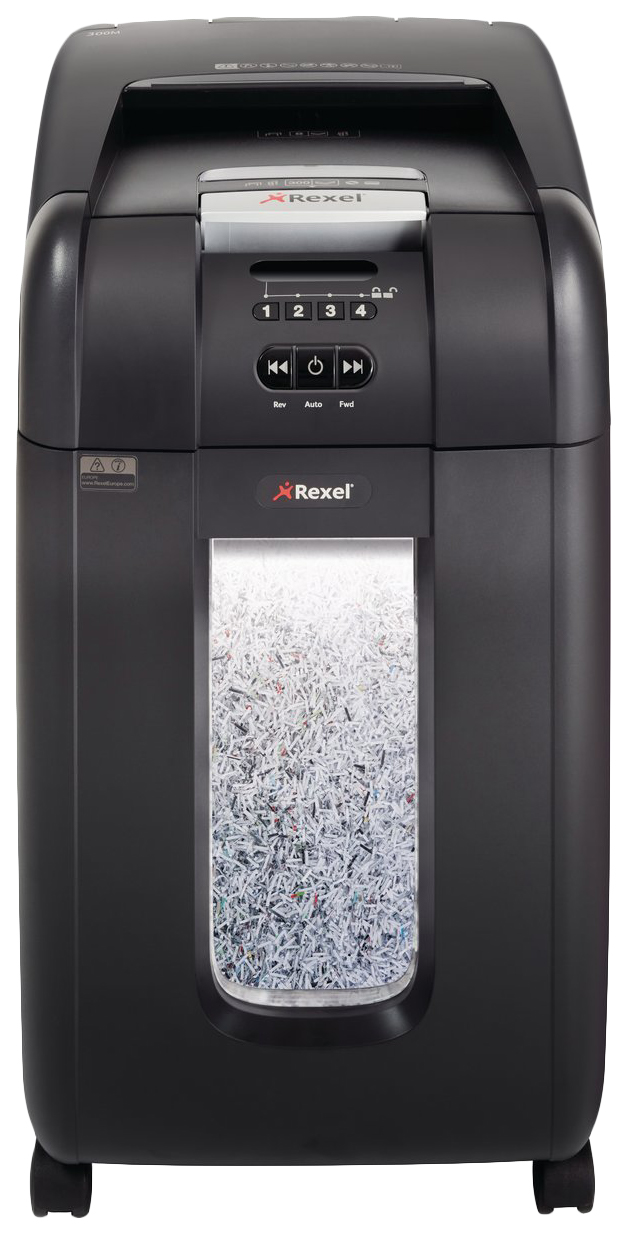 

Шредер REXEL Auto+ 300M 2104300EU Черный, 300M