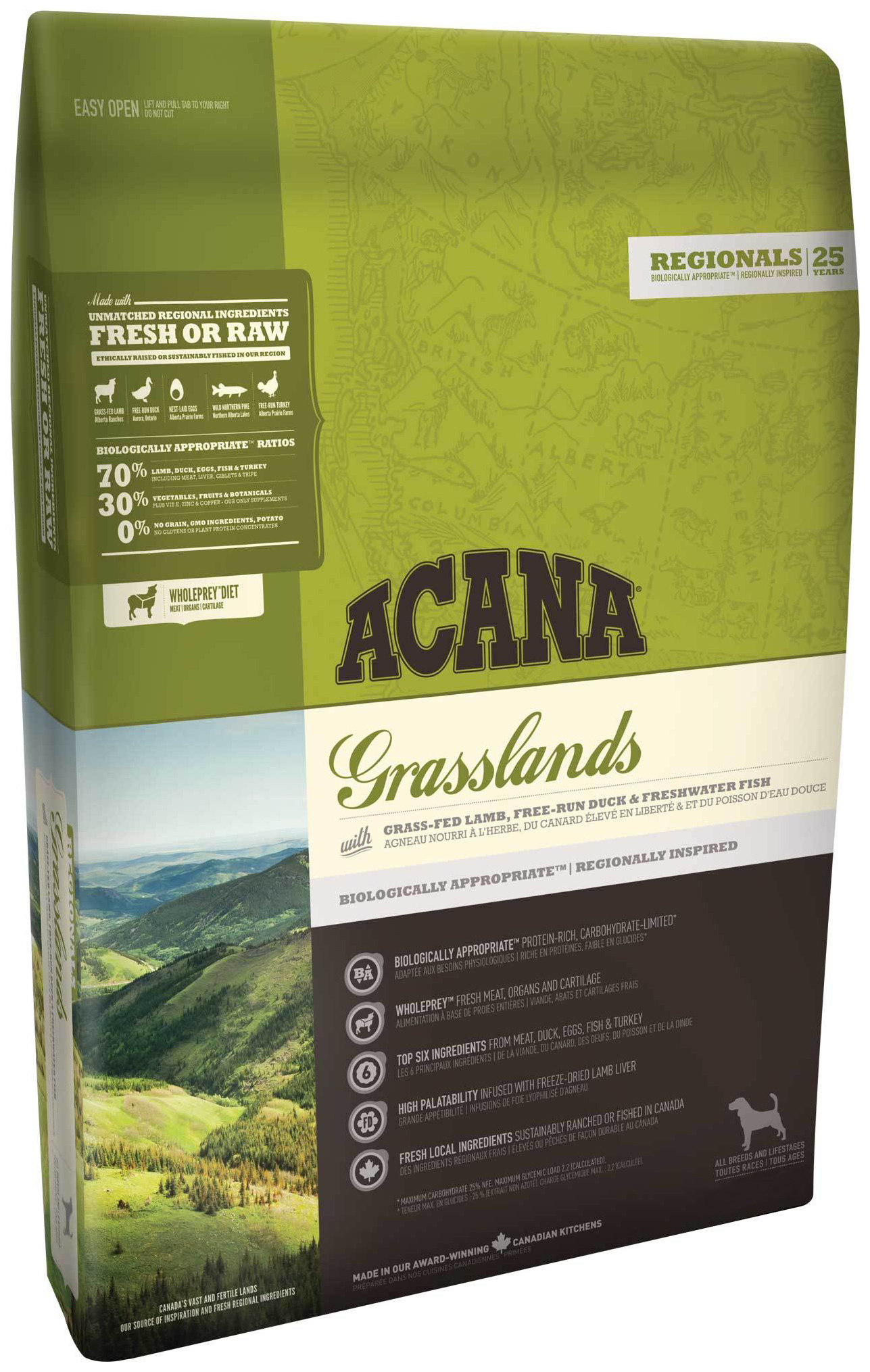 фото Сухой корм для собак acana regionals grasslands, ягненок, 6кг