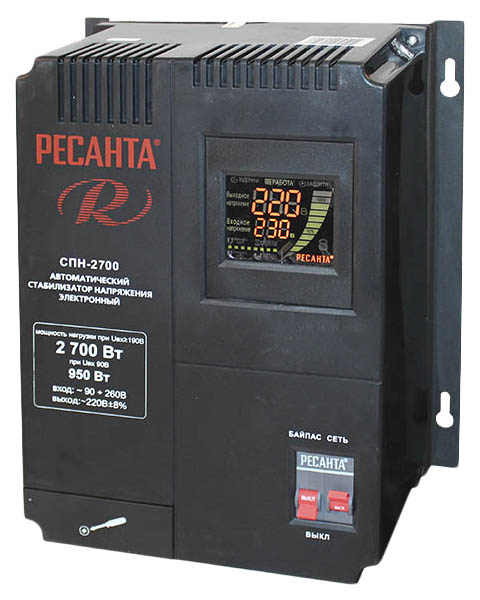 

Однофазный стабилизатор Ресанта СПН-2700, СПН-2700