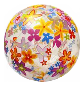 Мячик надувной Intex Lively Print Balls 51 см разноцветный