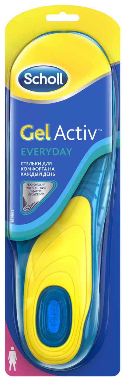 фото Стельки для обуви scholl gelactiv everyday для женщин р.35-40