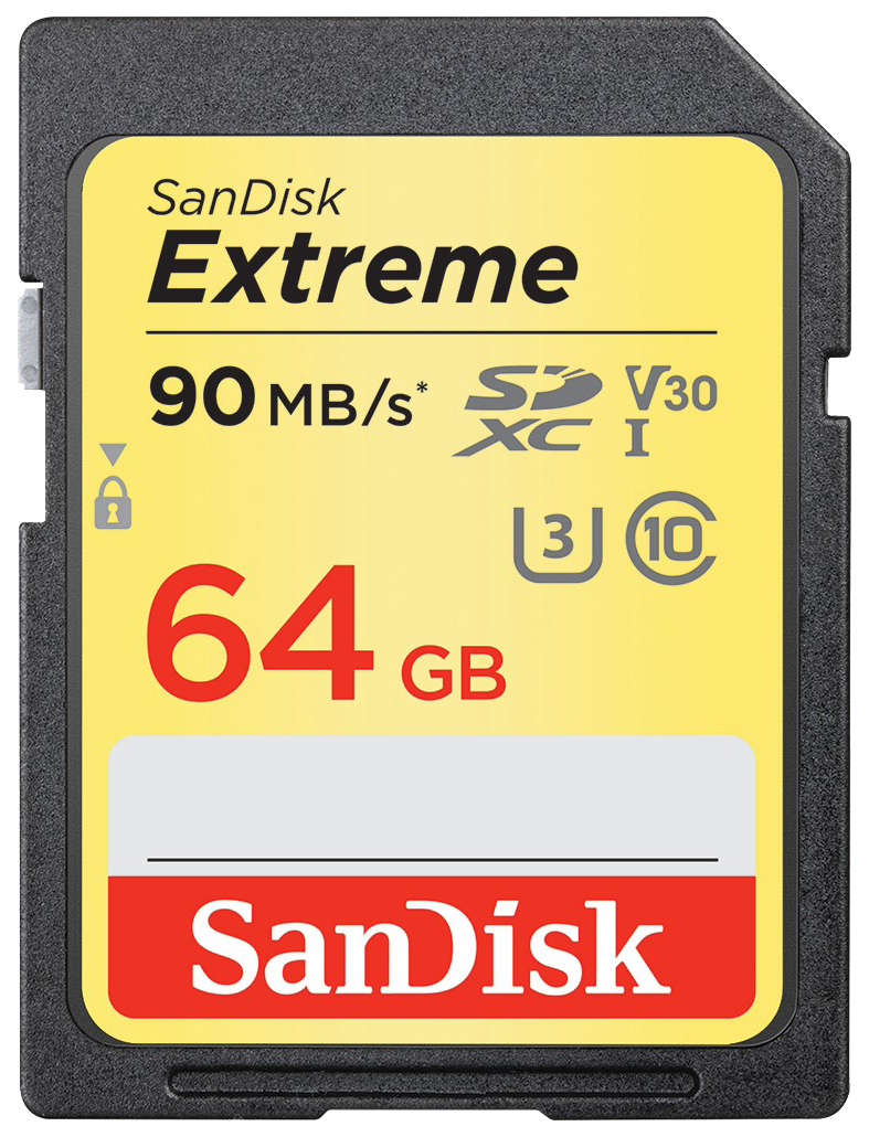 фото Карта памяти sandisk sdxc extreme sdsdxve-064g-gncin 64gb