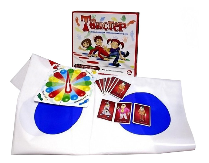 Спортивная настольная игра Татой Твистер + карты Мафия семейная настольная игра твистер
