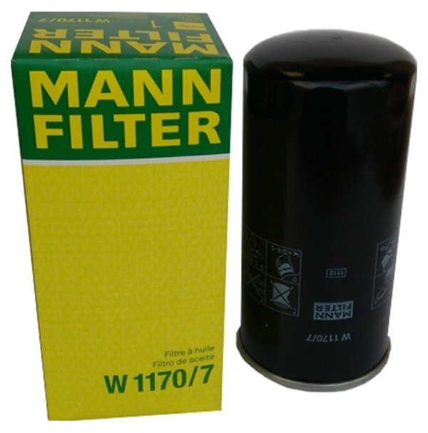 фото Фильтр масляный двигателя mann-filter w1170/7