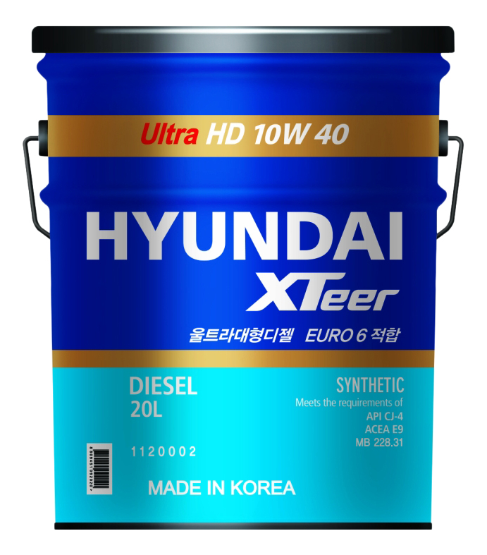 фото Моторное масло hyundai xteer hd ultra 10w-40 20л