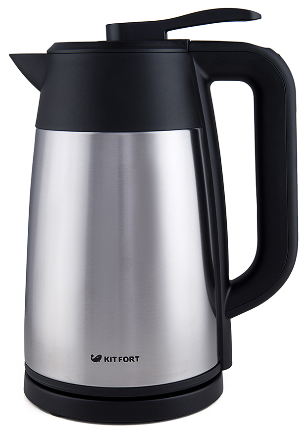 фото Чайник электрический kitfort vacuum edit kt-620-2 black/silver