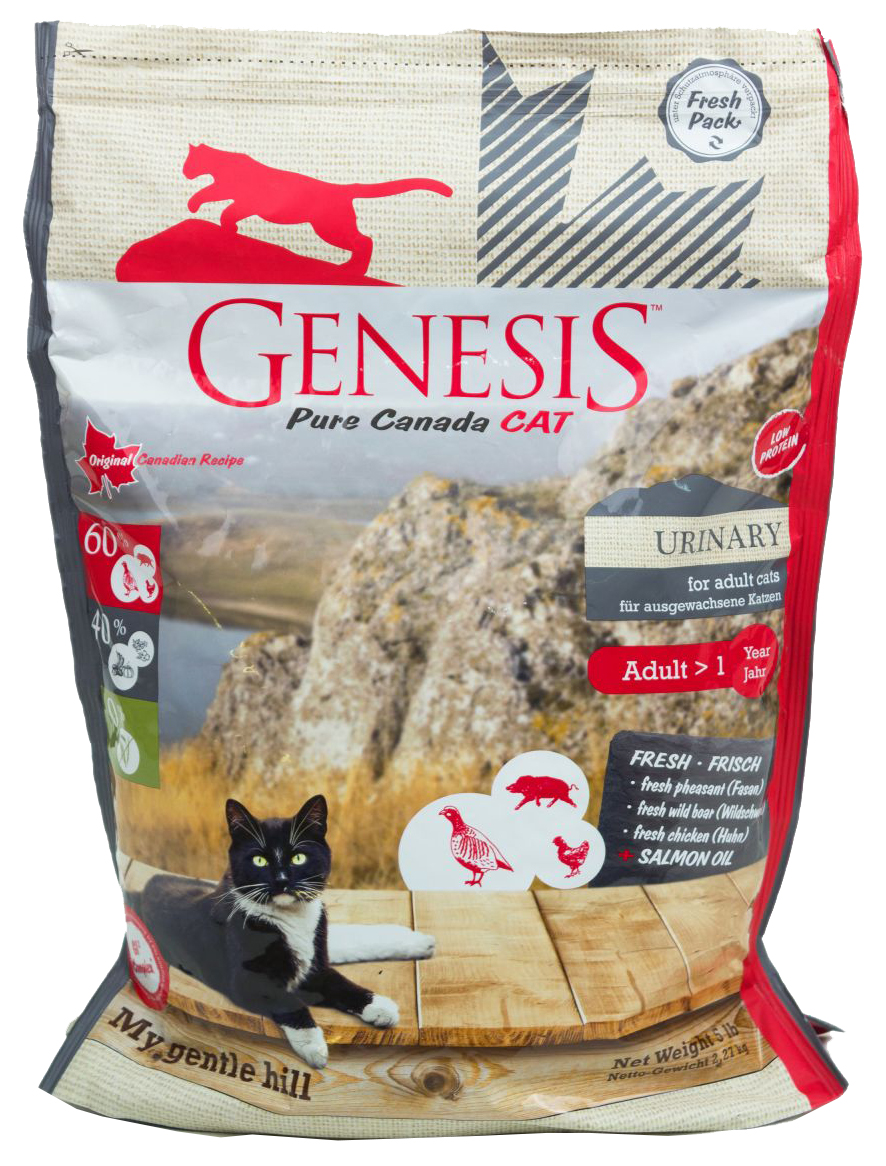 фото Сухой корм для кошек genesis pure canada my gentle hill urinary, дичь, курица, 0,34кг