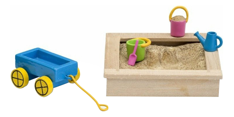 

Смоланд Песочница с игрушками LB_60509600 для домиков Lundby, Коричневый;голубой;желтый;зеленый;розовый, Смоланд Песочница с игрушками