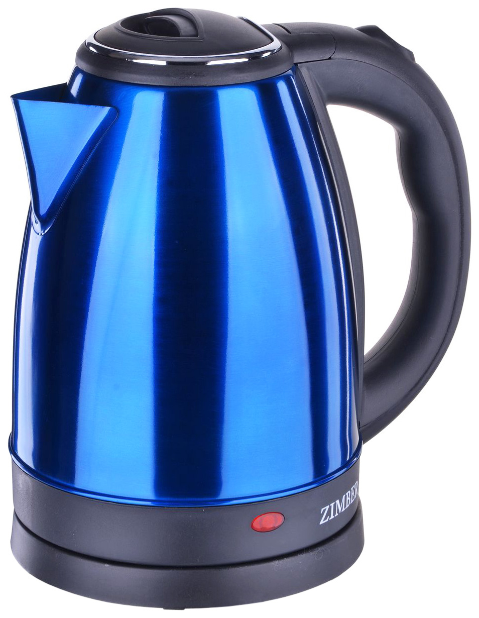 Чайник электрический Zimber ZM-11217 1.8 л синий смеситель для кухни d lin с гибким изливом синий d155318 6