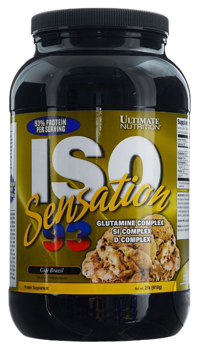 фото Протеин ultimate nutrition iso sensation 93, 910 г, cafe brazil