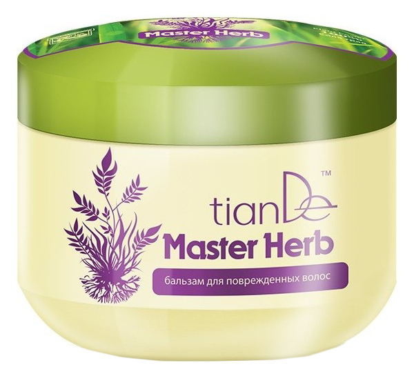 Бальзам TianDe Master Herb для поврежденных волос 500 мл бальзам для экстремально поврежденных осветленных волос extreme blond repair balm 8022033106049 300 мл