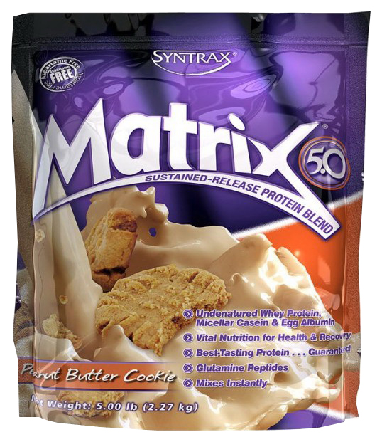 фото Протеин syntrax matrix 5.0, 2270 г, peanut butter cookie