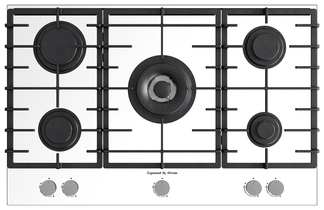фото Встраиваемая варочная панель газовая zigmund & shtain mn 165.71 w white